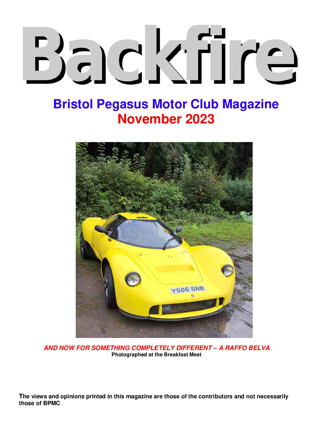 Front cover of November 2023 Issue